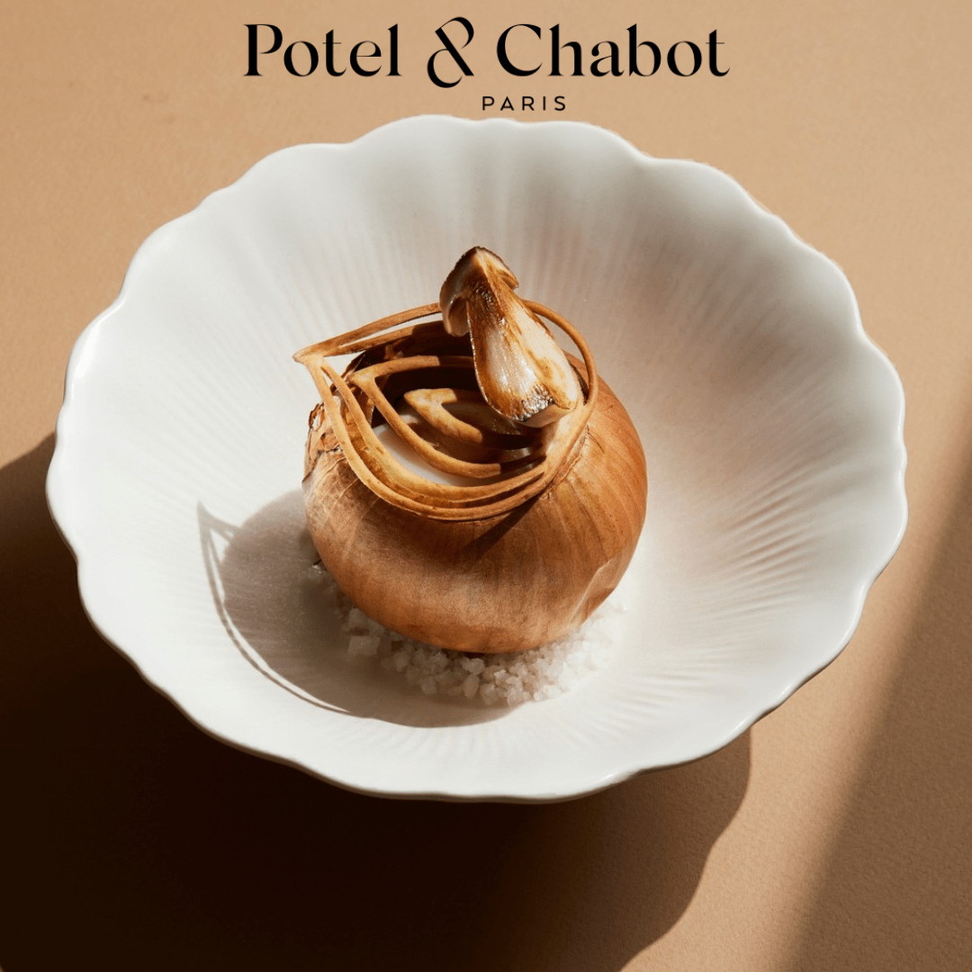 Réalisation du traiteur Potel&Chabot Paris avec des moules silicone sur-mesure fabriqué par Le Madlen Studio