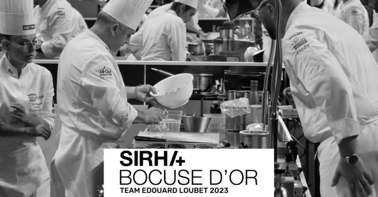 Team Edouard Loubet Selection Bocuse d'or France 2023 accompagnée par le Madlen Studio