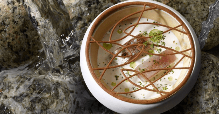 Réalisation du chef Emannuel Renaut avec des moules silicone sur-mesure pour son restaurant 3 Etoiles Le Flocons de Sel