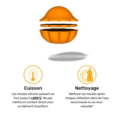 Manuel d'utilisation de nos moules silicone de qualité professionnelle. Température de -40°C à +200°C