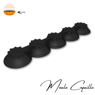 Moule silicone pour la coquille de la madeleine 45mm du Madlen Studio