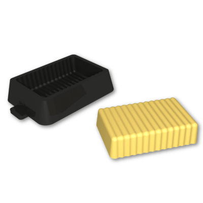 Moule à beurre en silicone long avec beurre moulé "Le Généreux", disponible en 50 g et 125 g